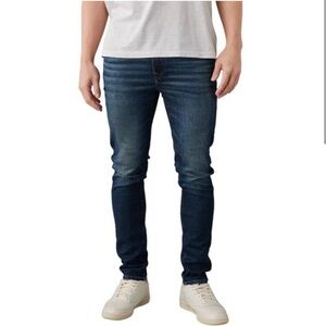 American Eagle Medium Distressed Denim Airflex
Stretch Athletic Straight Jeans